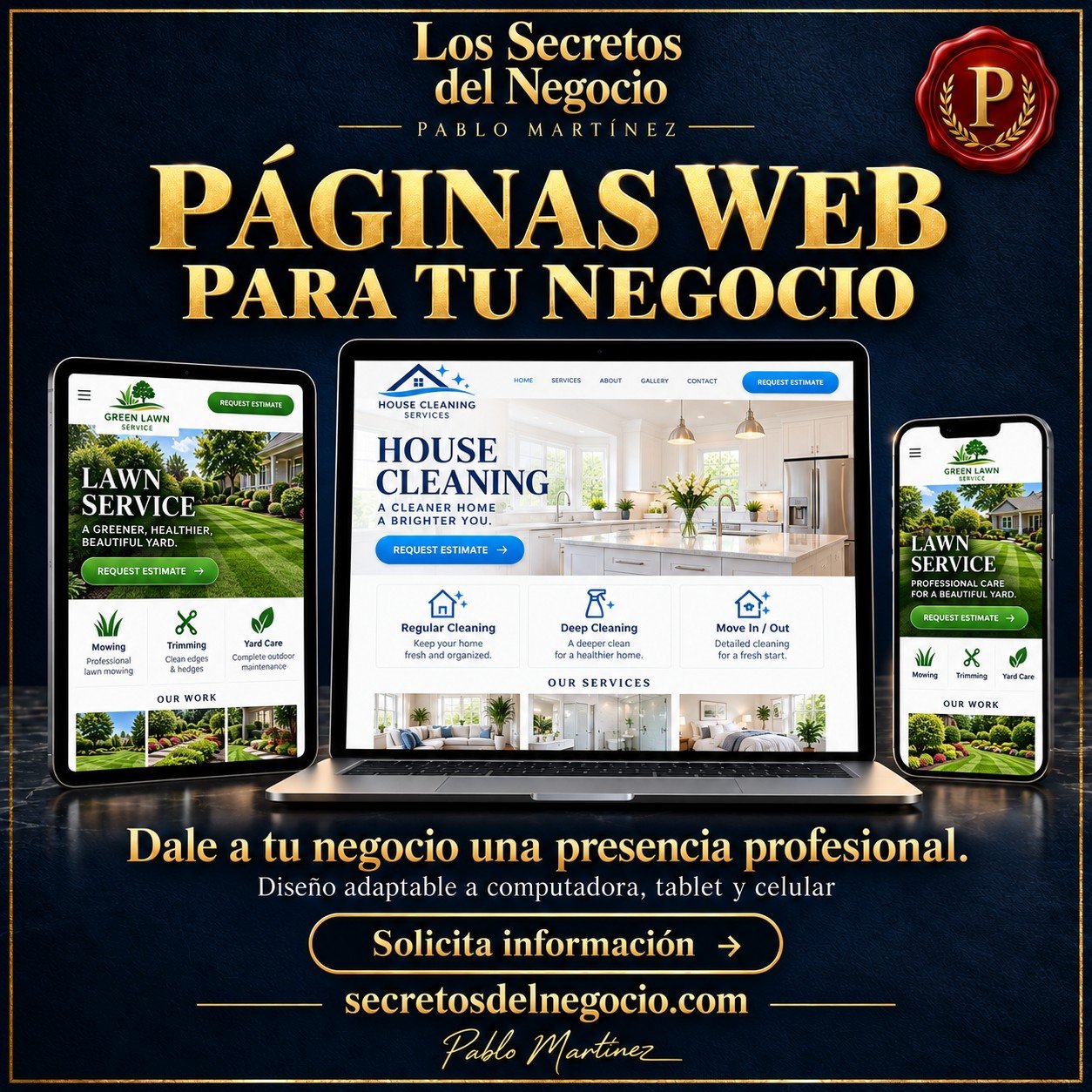 Páginas web para tu negocio — Los Secretos del Negocio